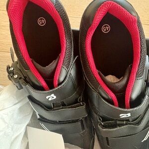 Peloton Black and Red Cycling Shoes